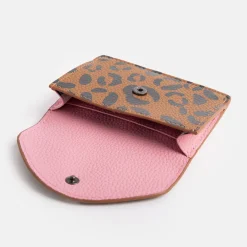 Leopard Print Card Holder Purse><noscript><img width=