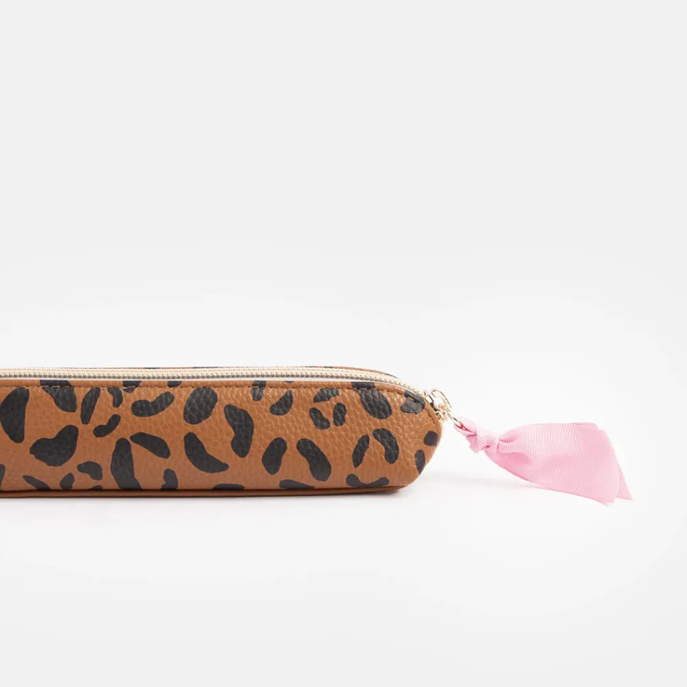 Leopard Print Pencil Case>Caroline Gardner Online