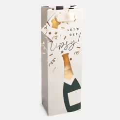 Let's Get Tipsy Bottle Gift Bag>Caroline Gardner Clearance