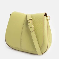 Lime Leather Helena Saddle Bag><noscript><img width=
