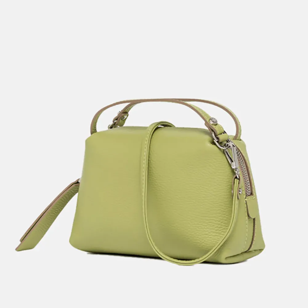 Lime Leather Small Alifa Bag>Caroline Gardner Flash Sale