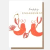 Lobsters Happy Engagement Card>Caroline Gardner Discount