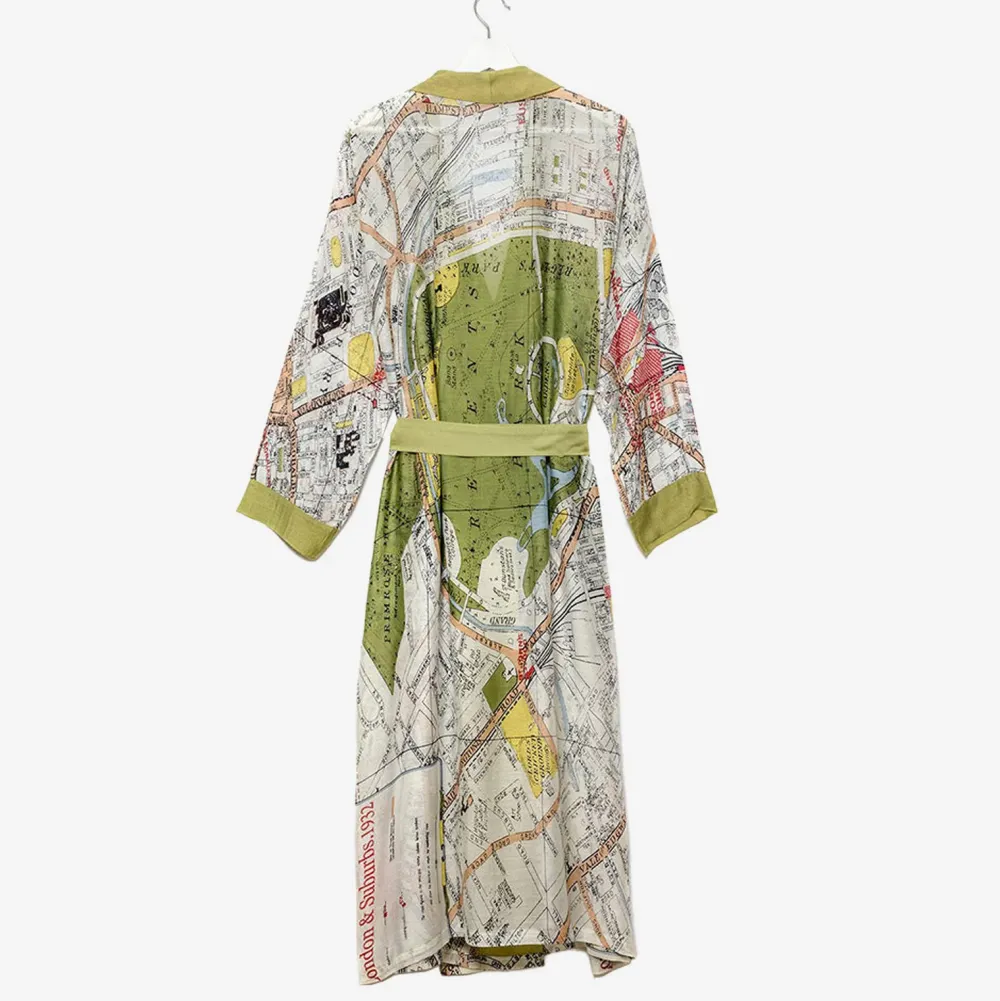 London Map Lightweight Dressing Gown>Caroline Gardner Online
