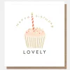 Lovely Cupcake Happy Birthday Card>Caroline Gardner Fashion