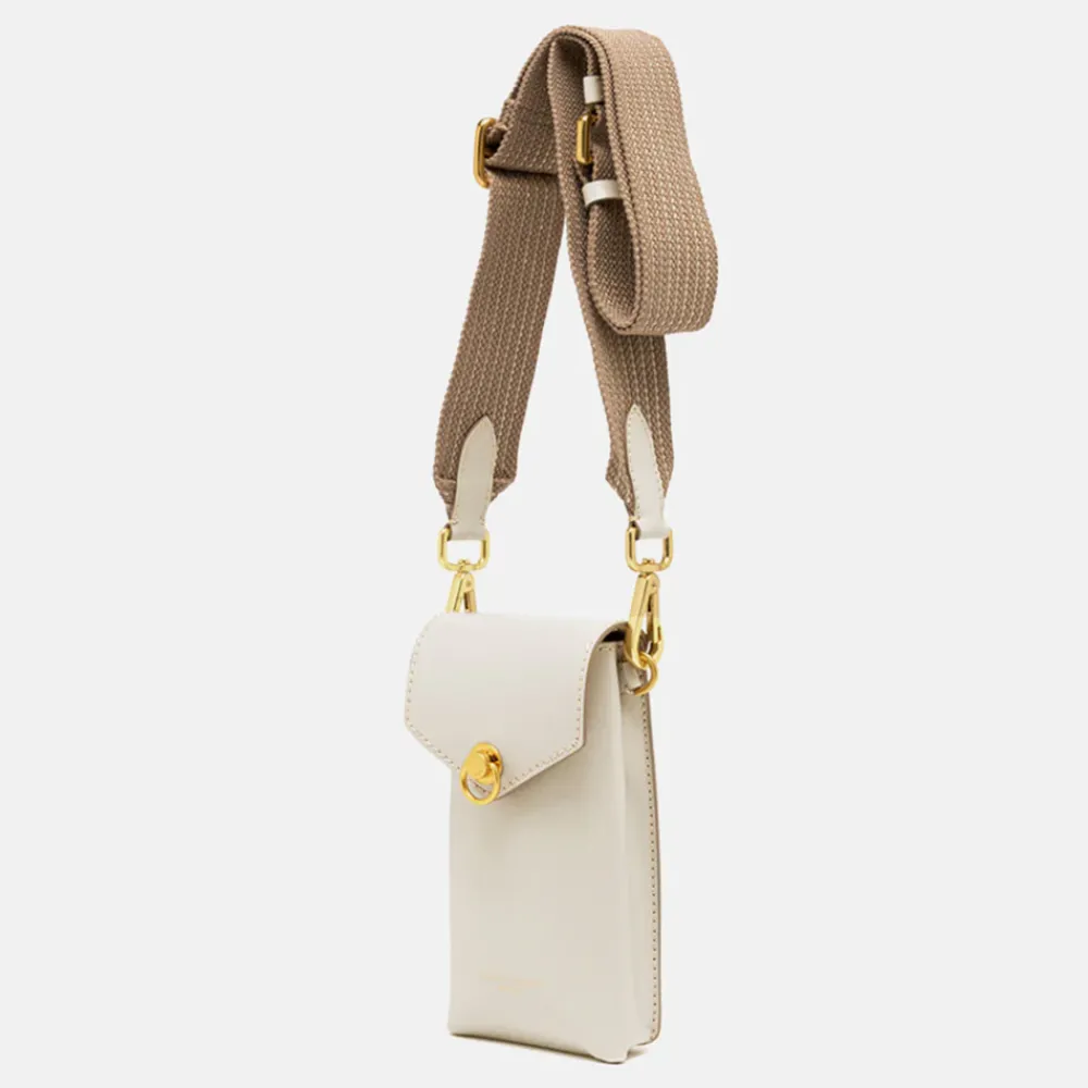 Marble White Leather Corallo Phone Bag>Caroline Gardner Hot