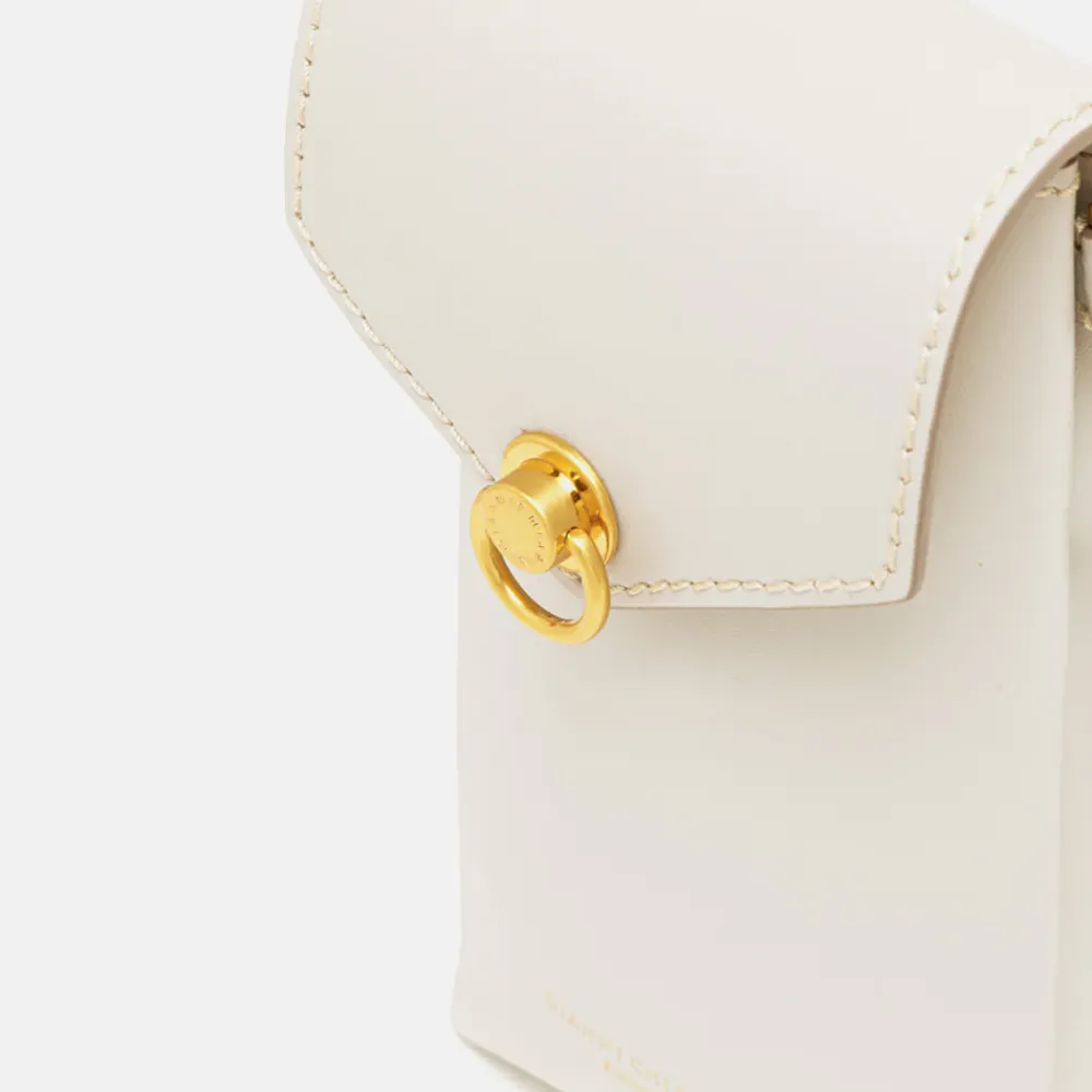 Marble White Leather Corallo Phone Bag>Caroline Gardner Hot