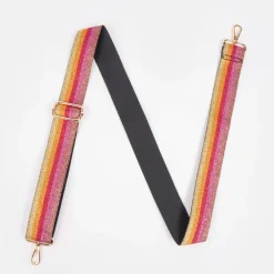 Metallic Rainbow Webbing Handbag Strap>Caroline Gardner Sale