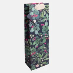 Mistletoe Christmas Bottle Gift Bag>Caroline Gardner Sale