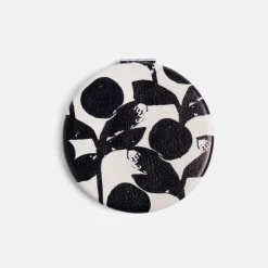 Mono Bloom Round Pocket Mirror>Caroline Gardner Outlet