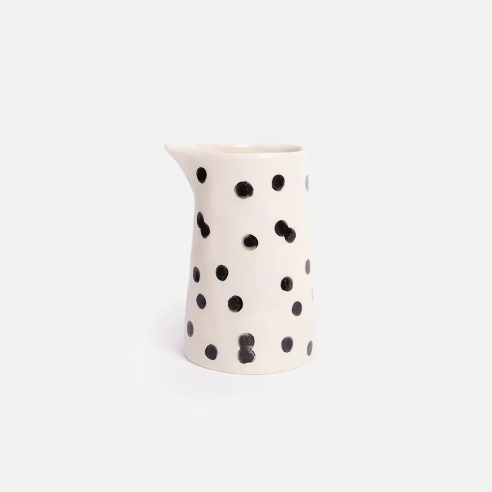Mono Dotty Hand Painted Stoneware Milk Jug>Caroline Gardner Hot
