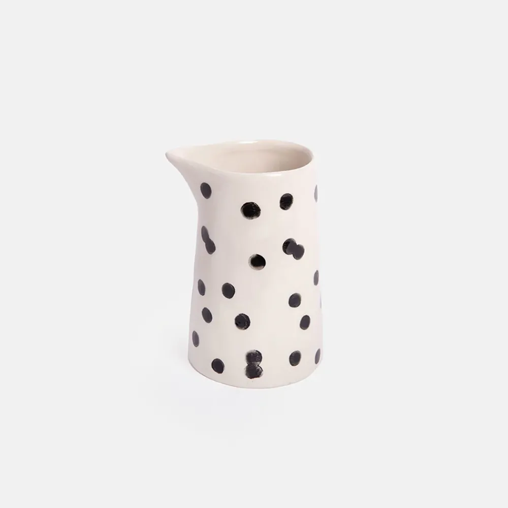 Mono Dotty Hand Painted Stoneware Milk Jug>Caroline Gardner Hot