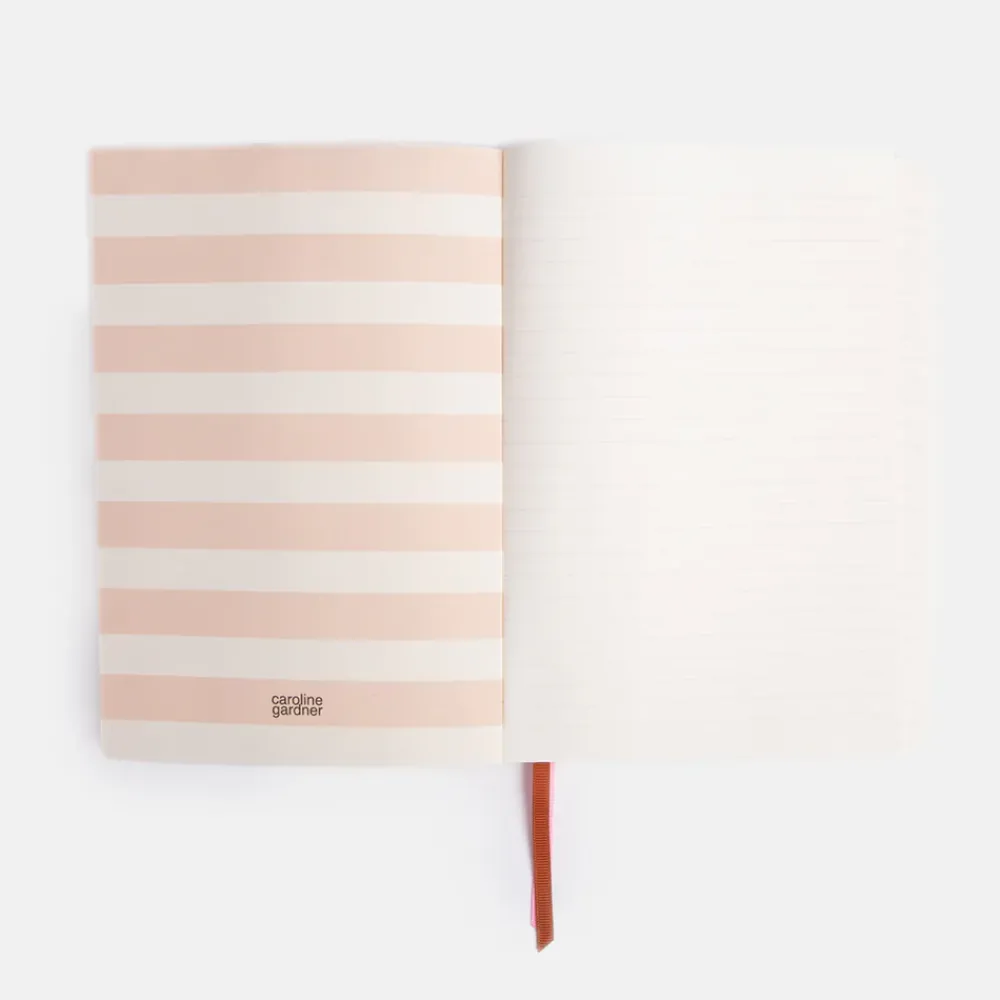 Mono Floral A5 Soft Cover Notebook>Caroline Gardner Store