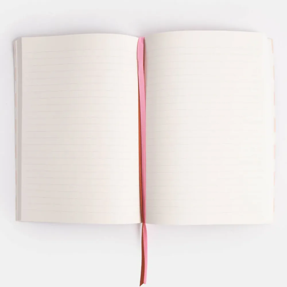 Mono Floral A5 Soft Cover Notebook>Caroline Gardner Store