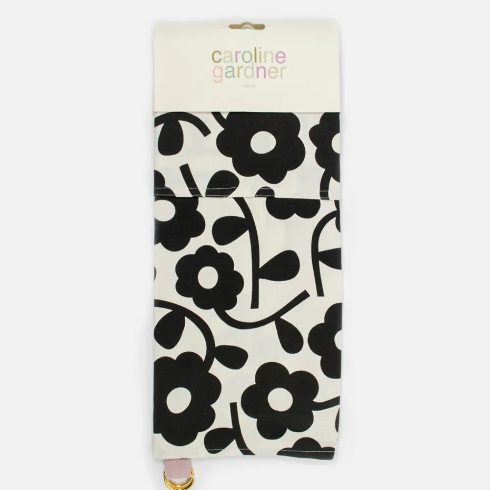 Mono Floral Apron>Caroline Gardner Shop