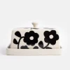 Mono Floral Butter Dish>Caroline Gardner Best