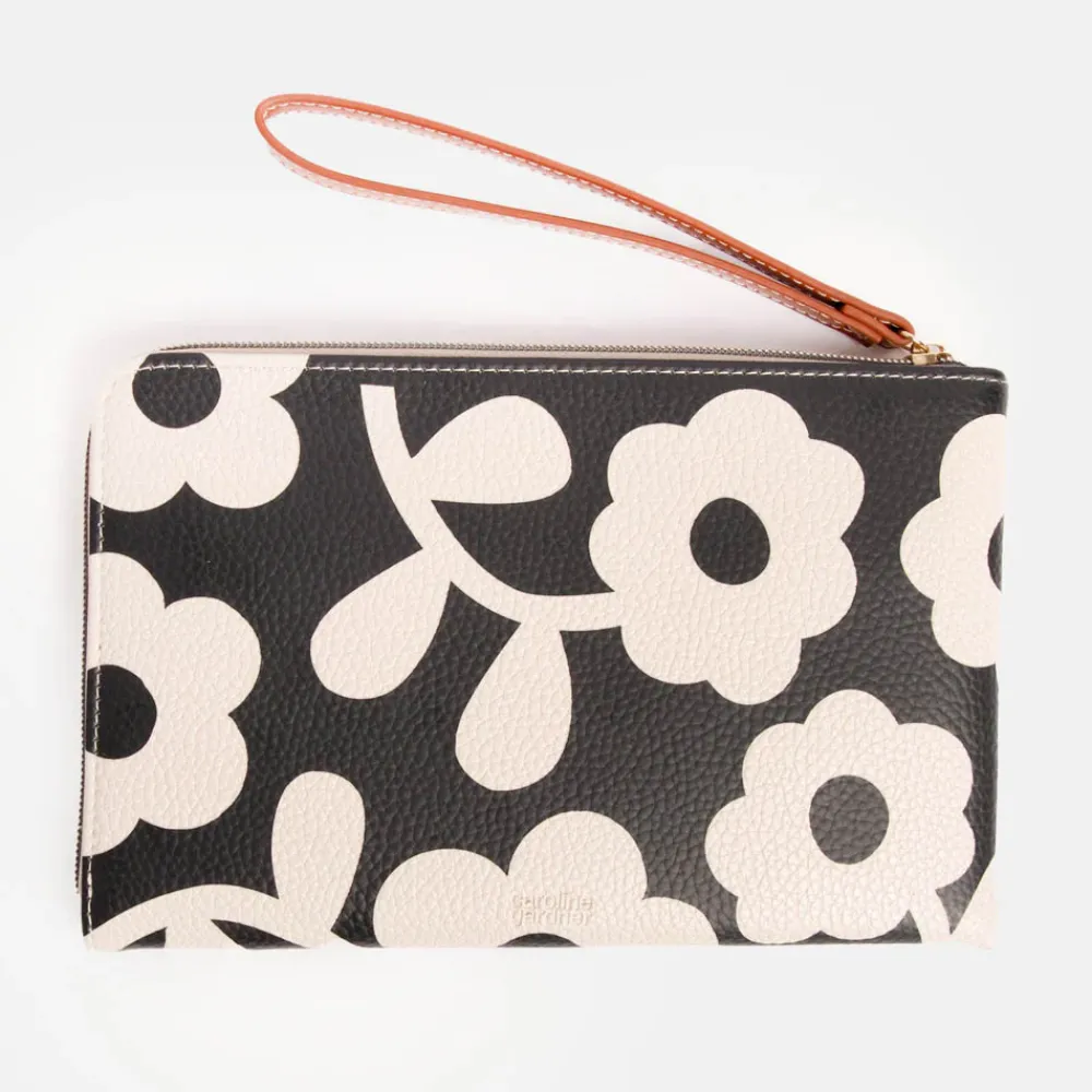 Mono Floral Travel Pouch>Caroline Gardner Shop
