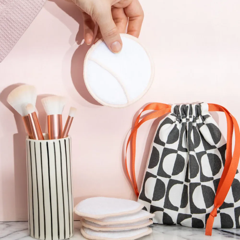 Mono Geometric Bamboo Cleansing Pads>Caroline Gardner Discount