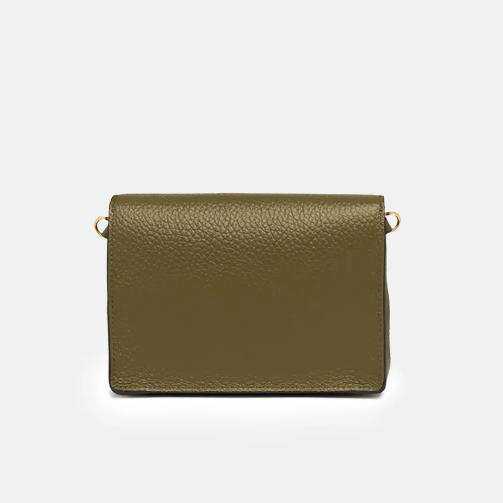 Moss Green Leather Corallo Envelope Bag>Caroline Gardner Best Sale