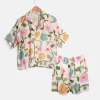 Multi Bloom Short Pyjama Set>Caroline Gardner Online