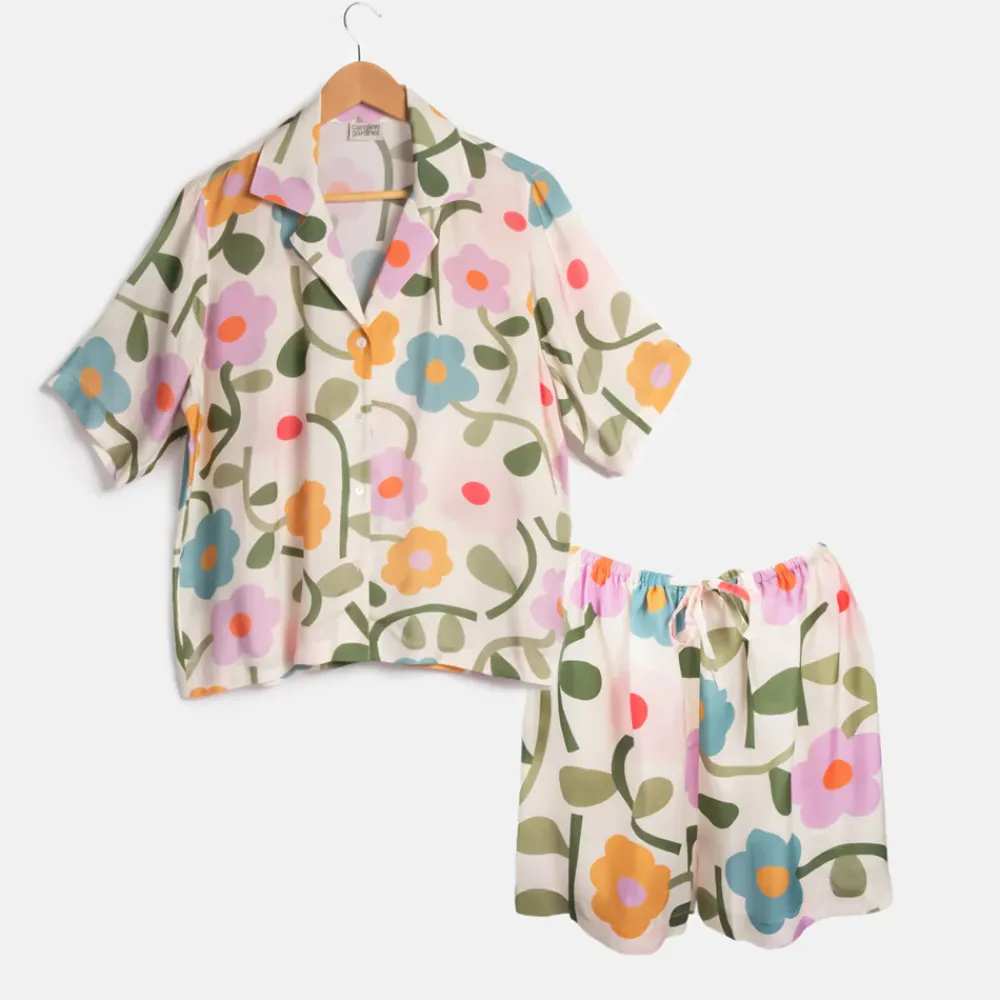 Multi Bloom Short Pyjama Set>Caroline Gardner Online