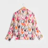 Multi Colour Block Hearts Pyjama Shirt>Caroline Gardner Outlet