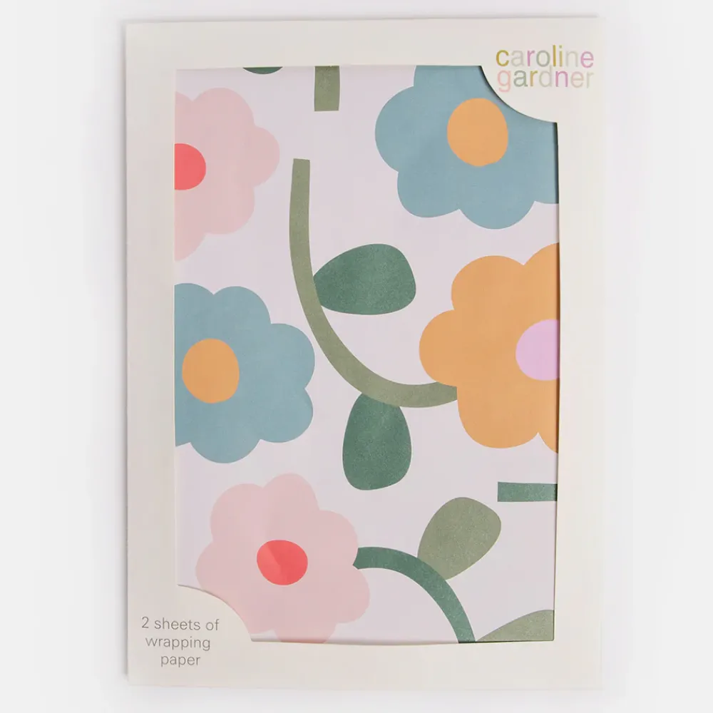 Multi Floral Wrapping Paper Set of 2 Sheets>Caroline Gardner Discount
