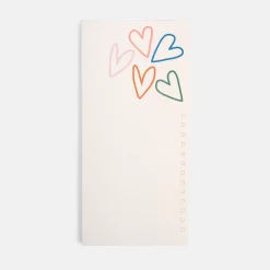 Multi Outline Hearts List Pad>Caroline Gardner Sale