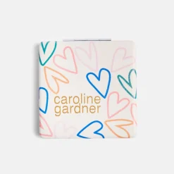 Multi Outline Hearts Square Pocket Mirror>Caroline Gardner Cheap