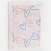 Multi Outline Hearts Wrapping Paper Set of 2 Sheets>Caroline Gardner New