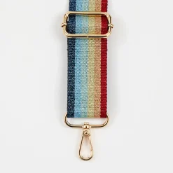 Multi Rainbow Webbing Handbag Strap>Caroline Gardner Store