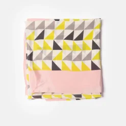Multi Small Triangles Silk Scarf><noscript><img width=