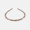 Multicolour Crystal Thin Headband>Caroline Gardner Online