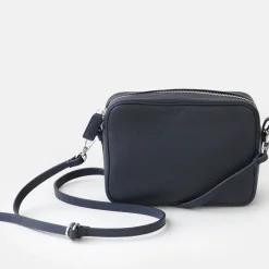 Navy Leather Camera Bag>Caroline Gardner Discount