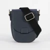 Navy Leather Flap Small Saddle Bag>Caroline Gardner Hot