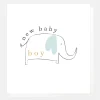 New Baby Boy Blue Elephant Card>Caroline Gardner Cheap
