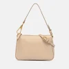 Nude Leather Brooke Bag>Caroline Gardner Store