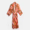 Orange Bloom Dressing Gown>Caroline Gardner Shop