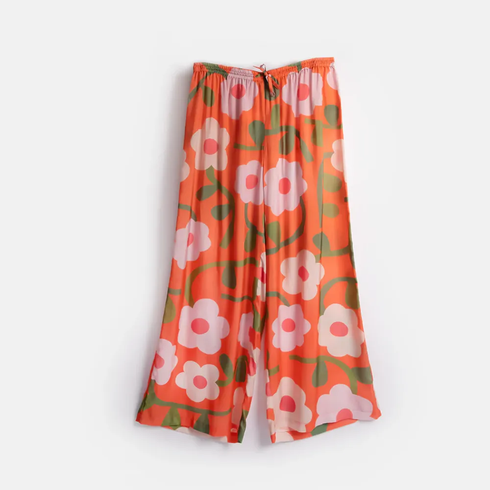 Orange Bloom Wide Leg Lounge Pants>Caroline Gardner Cheap