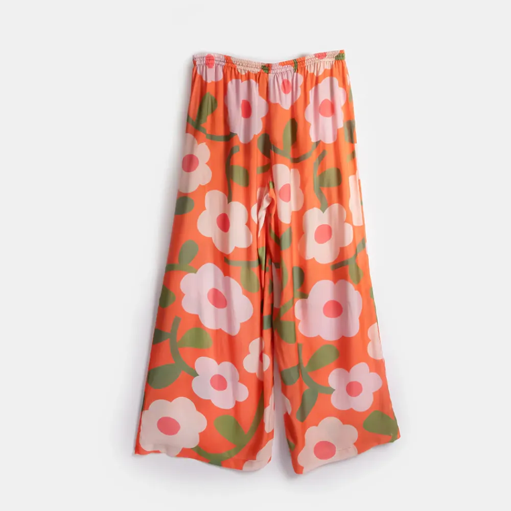 Orange Bloom Wide Leg Lounge Pants>Caroline Gardner Cheap