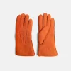 Orange Shearling Gloves>Caroline Gardner Cheap
