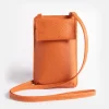 Orange Vegan Leather Phone Bag>Caroline Gardner Cheap