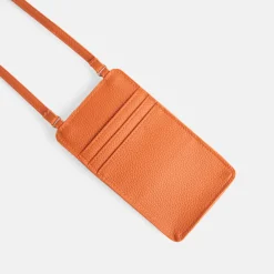 Orange Vegan Leather Phone Bag>Caroline Gardner Cheap