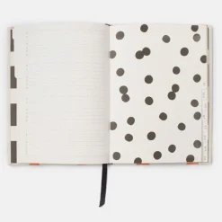 Orange/Pale Pink Hearts Address and Birthday Book><noscript><img width=