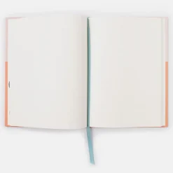 Orange/Pale Pink Slim Hardback Notebook>Caroline Gardner Store