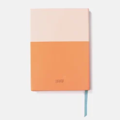 Orange/Pale Pink Slim Hardback Notebook><noscript><img width=