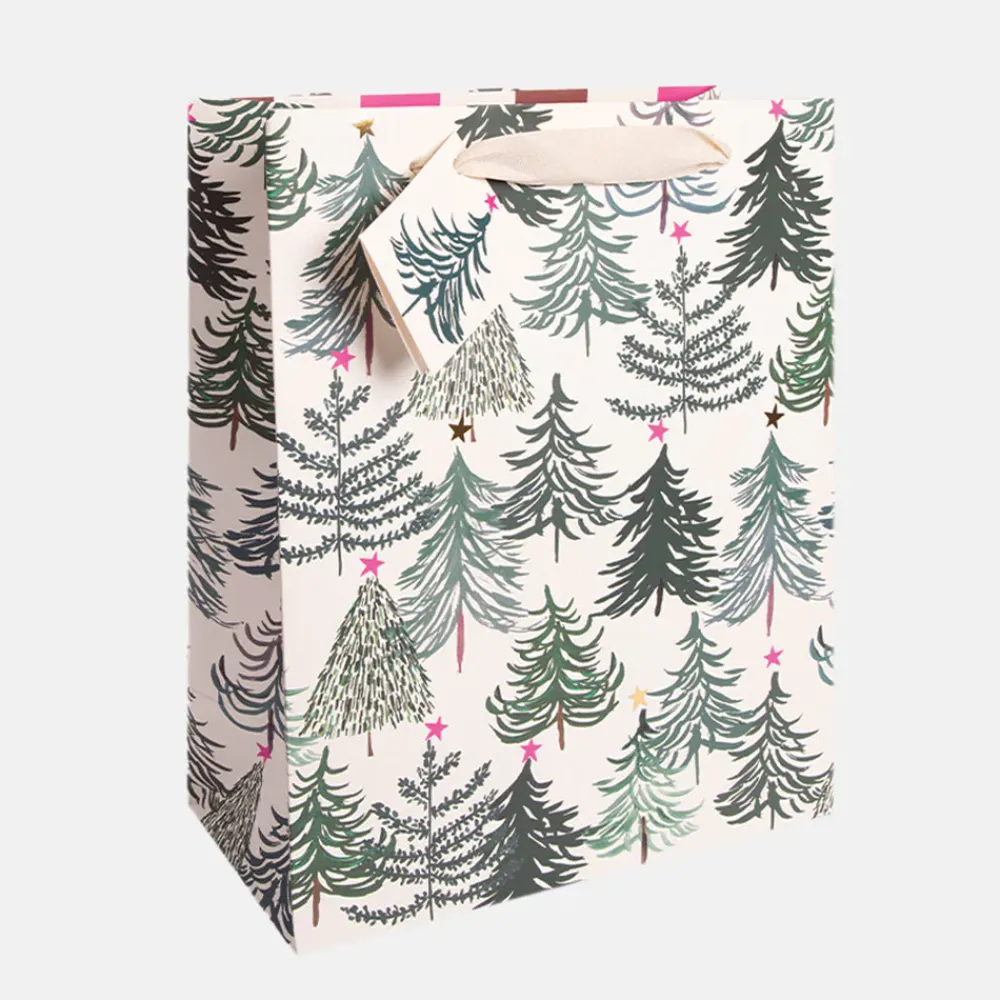 Painted Trees Large Christmas Gift Bag>Caroline Gardner Discount