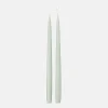 Pale Green Tall Taper Dinner Candles Set of 2>Caroline Gardner Online