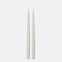Pale Green Tall Taper Dinner Candles Set of 2>Caroline Gardner Online