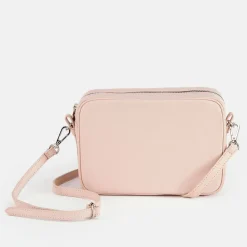 Pale Pink Leather Camera Bag>Caroline Gardner Store