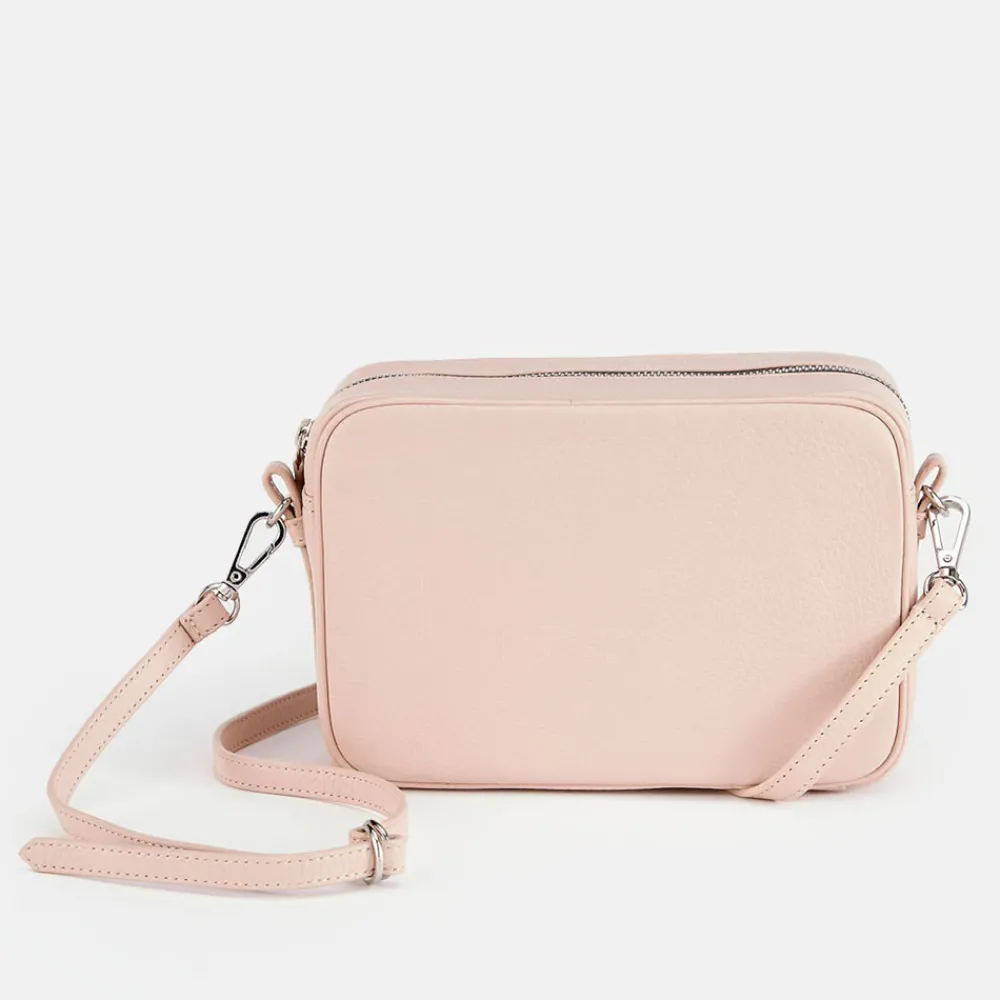 Pale Pink Leather Camera Bag>Caroline Gardner Store